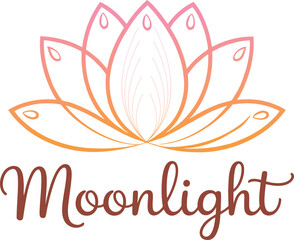 Moonlight Lotus Logo Design