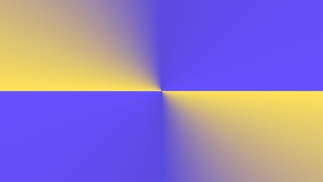 Abstract geometric background featuring alternating yellow and purple quadrants meeting at a central point.