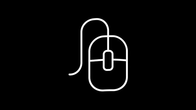 Computer mouse icon animation, hardware, mouse logo, click.icon