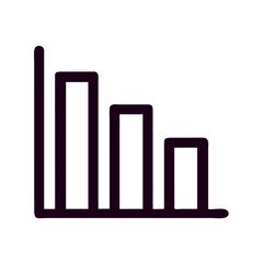 Bar Chart with Statistics Data Icon Design