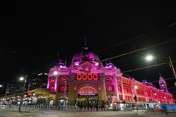 フリンダース駅の夜景