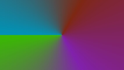 Abstract radial gradient showcasing vibrant teal, green, purple, and red hues