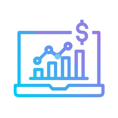Analytics Monitoring Finance Dashboard Icon Design