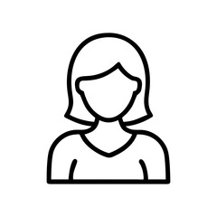 Actress Female Character Portrait Icon Design