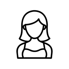 Actress Female Character Portrait Icon Design