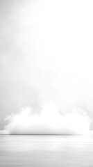 Obraz premium Abstract Monochromatic Cloud Formation Background