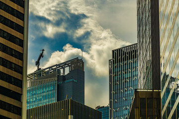 摩天楼と青空（香港）