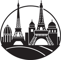 Minimalist city skyline design showing a beautiful urban landscape. Ideal for prints, branding, websites, and commercial projects.