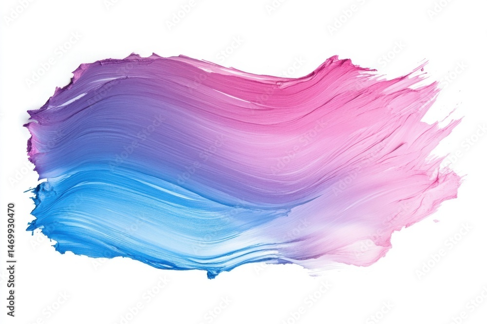 Poster brush stroke with gradient effect on background