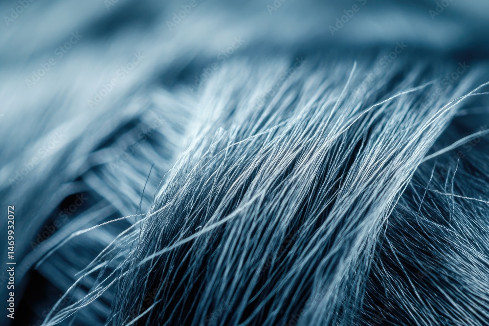 Poster close-up of textured, interwoven fibers creating a detailed, abstract pattern.
