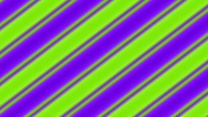 Diagonal stripes of vibrant lime green and purple