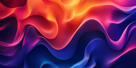 Obraz premium Colorful abstract wavy background with dynamic lines and fluid shapes for modern designs or creative presentations and artistic projects with vibrant red and blue tones