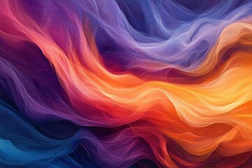 Obraz premium Abstract multicolored flowing paint swirls.