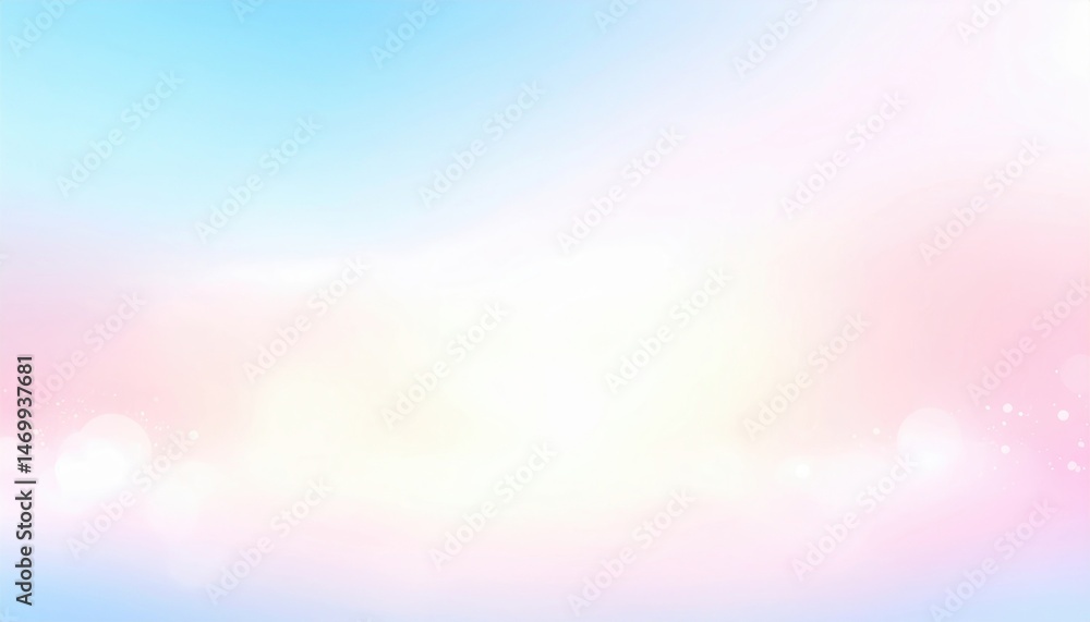 Aufkleber ethereal light display abstract background digital art soft colors wide angle visual serenity