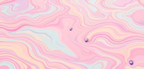 Fototapeta premium Whimsical anime-inspired ground texture with vibrant, pastel colors and flowing lines , scene, fantasy