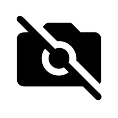 Camera Off Warning Icon Design