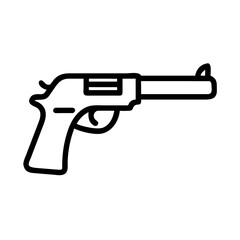 Retro Gun Prop Icon Design