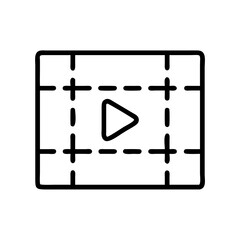 Video Thumbnail Grid Icon Design