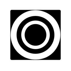 Fototapeta premium Retro Camera Lens Icon Design