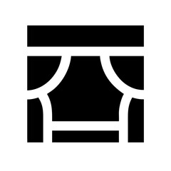 Theater Stage Curtain Icon Design