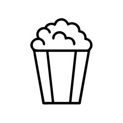 Popcorn Movie Snack Icon Design