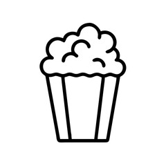 Popcorn Movie Snack Icon Design