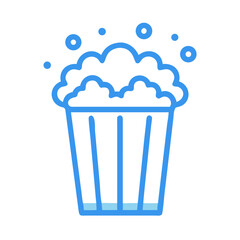 Popcorn Movie Snack Icon Design
