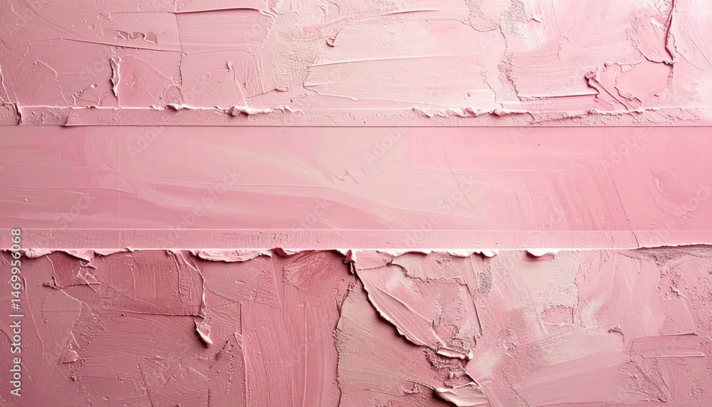 Poster textured pink paint application art studio abstract image creative environment close-up view artisti