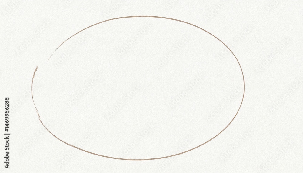 Poster sketching an oval shape creative studio art technique minimalist environment close-up view drawing b