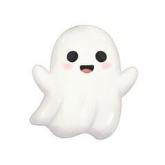 Cute Cartoon Ghost Illustration