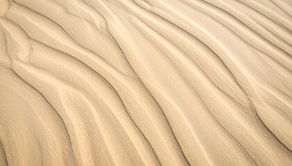 Obraz premium Flowing sand patterns desert landscape aerial photography natural environment top-down view texture and form