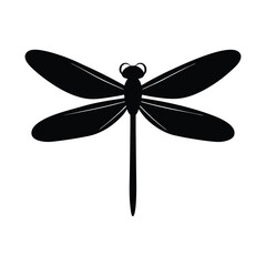 Dragonfly Flight Nature Vector Silhouette
