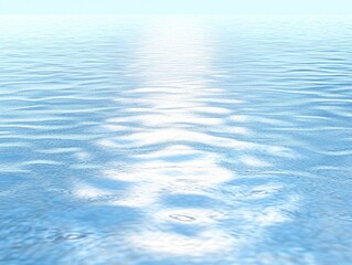 Naklejka premium Calm, serene body of water reflecting light.