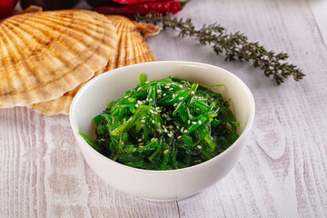 Japanese Chuka Wakame with sesame seeds