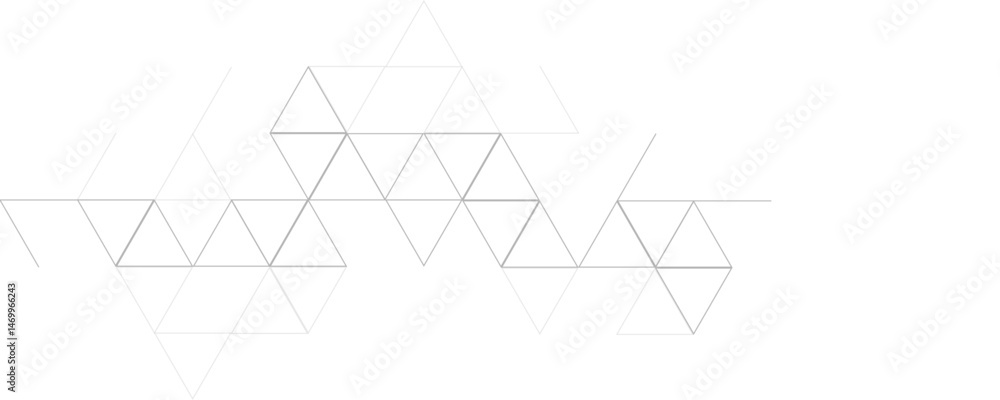 Poster abstract white and gray color geometric shape and lines seamless pattern transparent background desi