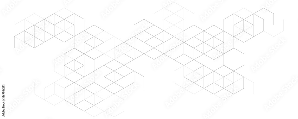 Poster abstract white and gray color geometric shape and lines seamless pattern transparent background desi