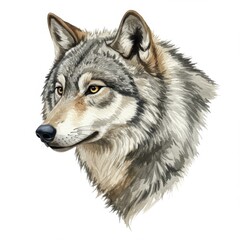 Obraz premium Gray Wolf Portrait Close Up