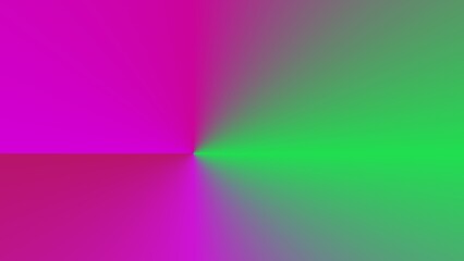 Abstract gradient artwork with vibrant pink and green hues radiating from a central point (2)