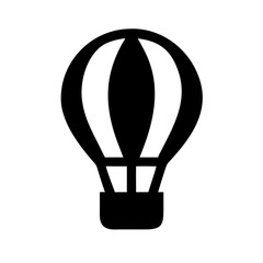 Hot Air Balloon Ride Adventure Icon Design