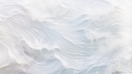 Obraz premium Foamy ocean wave texture, soft bubbles and whitecaps, with white background
