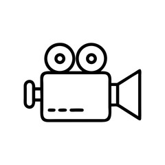 Movie Camera Recorder Filming Icon Design
