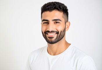 A man with a beard smiles at the camera.