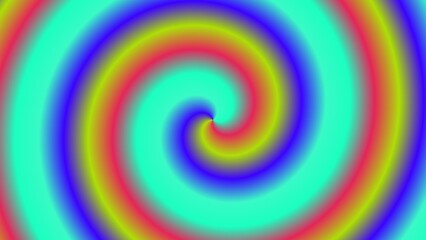 Hypnotic rainbow spiral with vibrant, swirling colors (1)