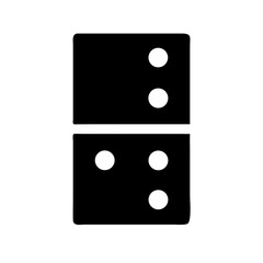 Domino Tiles Set Game Icon Design