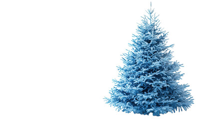 Blue Christmas tree on white background.png