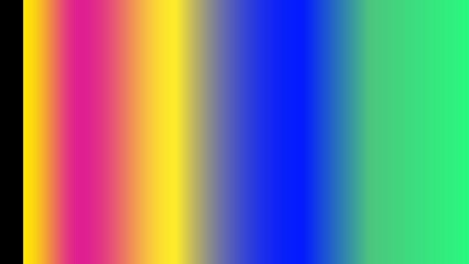 Vertical gradient stripes of pink, yellow, blue, green