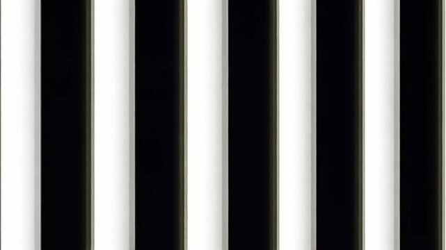 Abstract image of alternating black and white vertical stripes, creating a stark visual contrast
