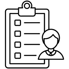 vector illustration of a clipboard