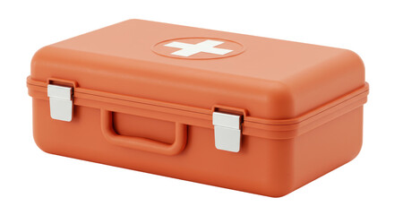Isolated Orange First Aid Kit