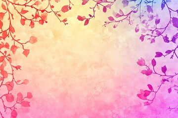 Abstract botanical backdrop